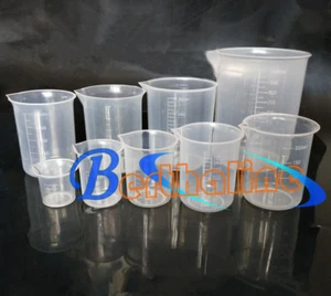 4x New Plastic Measuring Beaker Set 50ml,100ml,250ml,500ml - Picture 1 of 5