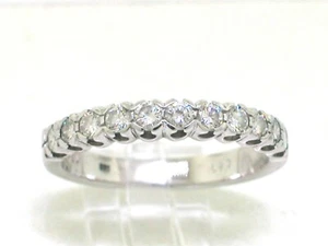 Anillo Memory Brillant 585 oro blanco 14K oro 11 brillantes 0,61ct Top Crystal Si - Imagen 1 de 5