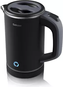 Piccolo Bollitore Tè Elettrico Acciaio Inox 0,8L Portatile da Viaggio Caldaia Acqua Calda, - Foto 1 di 12