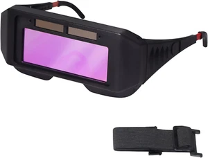 Occhiali per Saldatura Oscuranti Auto Energia Solare, LCD Occhiali per Saldatore con Regolabile - Foto 1 di 12
