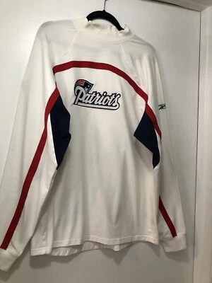 Reebok NFL New England Patriots Cuello Simulado Adulto L Elástico Manga Larga Blanco Foto 1 de 4