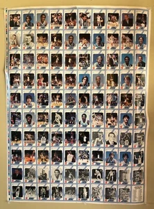 1989 Coca-Cola North Carolina 100 Karten Uncut Sheet mit 6x Michael Jordans Karten - Bild 1 von 10