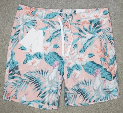 NEW Cactus Man Ricky Singh Men's Large Drawstring Hawaiian Shorts 34” Waist - Image 1 of 4