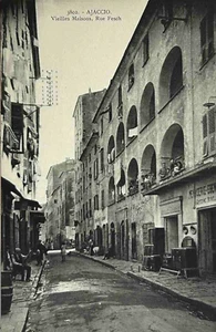 Ajaccio FRANKREICH Postkarte • Vieilles Maisons Rue Fesch • unbespielt geteilte Rückseite - Bild 1 von 2