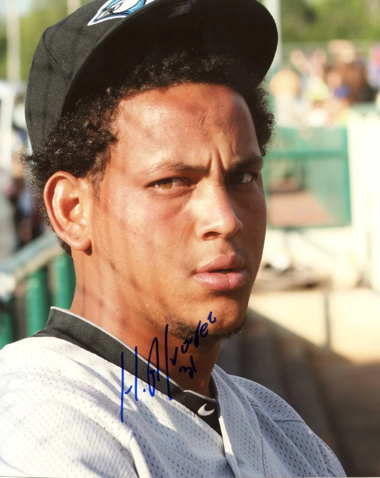 FOTO FIRMADA POR HENDERSON ALVAREZ 8X10 CERTIFICADO DE AUTENTICIDAD MARLINS Foto 1 de 1