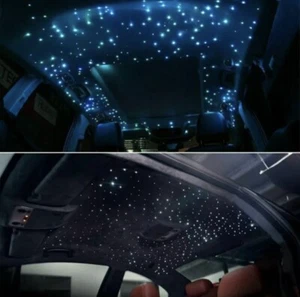 12V 16W RGB LED Fiber Optic Star Ceiling Light Kit 2M 0.75mm Home Car - Picture 1 of 11