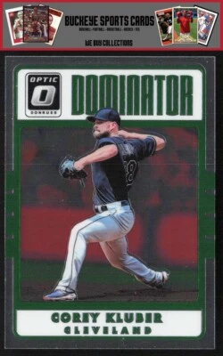 2017 Donruss Optic Dominators Corey Kluber #D9 - Image 1 of 2