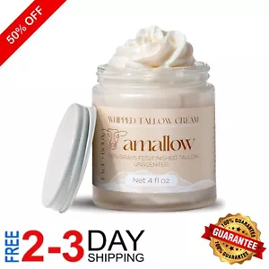 Natural Whipped Skin Lotion with Beef Tallow & Almond Oil - 4 FL. oz, Anti-Aging - Picture 1 of 9
