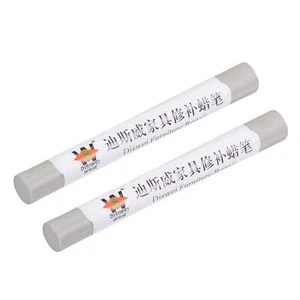 2pcs Wood Wax Filler Stick Furniture Crayons Touch Up Repair Pens Light Gray - Picture 1 of 6