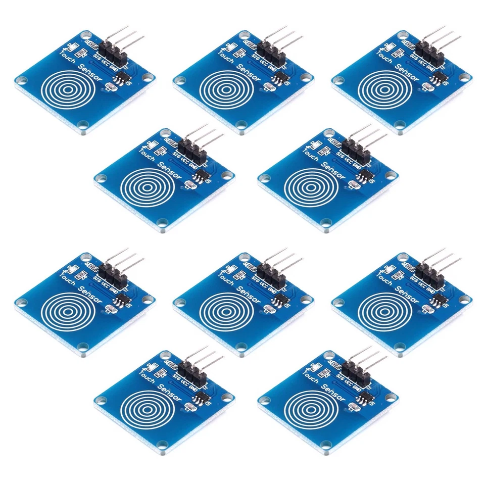 10Pcs 3-5 V TTP223B Digital Capacitive Touch Sensor Switch Module DIY Kit h - Image 1 of 4