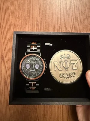 Original Grain Jack Daniels Watch Stainless Steel Made From Whiskey Barrel New - Image 1 of 3