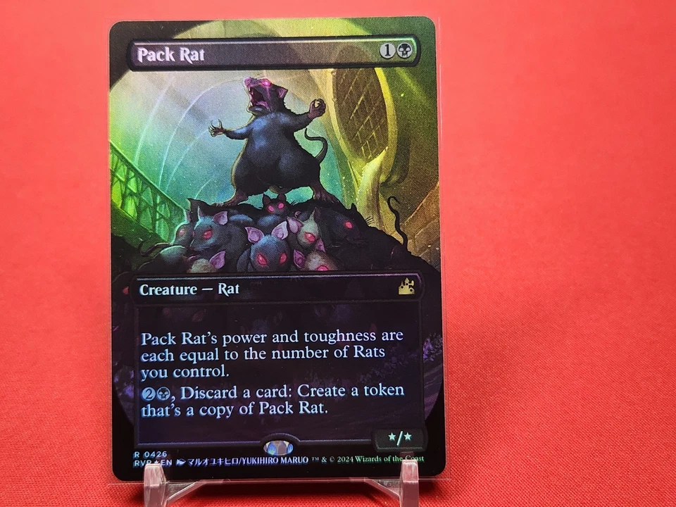 Pack Rat (Anime Borderless) Ravnica Remastered Foil NM - Image 1 of 1