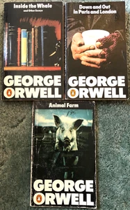 George Orwell books, lot of 3 Penguin UK editions, Animal Farm, Inside the Whale - Picture 1 of 9