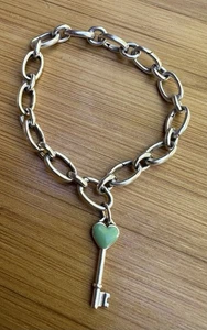 RARE Tiffany & Co. Sterling Silver Clasping Oval Link bracelet For Charms - Picture 1 of 5