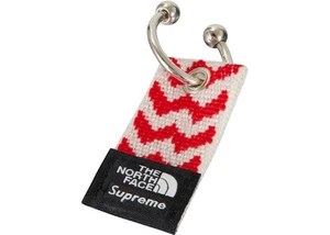 Talla OS - Supreme The North Face Llavero Tejido Rojo Llavero Rojo - Imagen 1 de 1