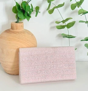 Bolso de Mano Vintage Valerie Stevens Rosa Con Cuentas Brillante - Imagen 1 de 4