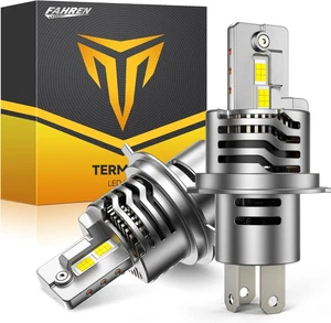 H4/9003 Fog Light Bulbs, 46000LM (1000%) 10X Brighter 6500K Cool White, 1:1 Mini - Picture 1 of 12