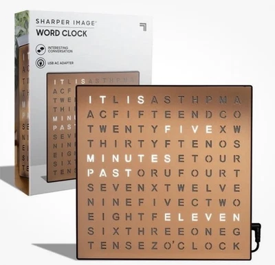 ​​Reloj de palabras LED de imagen más nítida - 7,75", alimentado por USB​ Foto 1 de 3