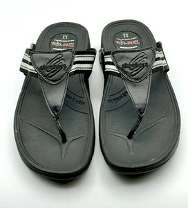 Sandalias Skechers Tone Ups Negras Chanclas Tanga Zapatos Mujer Talla 11 - Usadas - Imagen 1 de 10