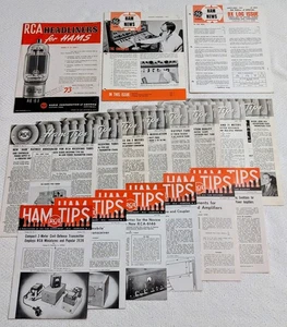 RCA HAM TIPS (1946-54) Headliners For Hams (1950) GE HAM NEWS (1961-62) job lot - Picture 1 of 9