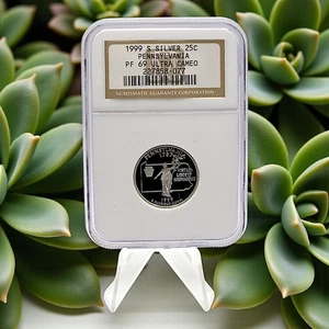 1999-S Pennsylvania Silver Quarter NGC PF69 Ultra Cameo Virtue Liberty 25C 🕊️ - Picture 1 of 2