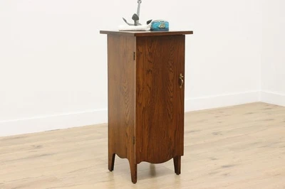 Armário antigo de carvalho, banheiro ou cadeira Arts & Crafts #55757 - Imagem 1 de 4