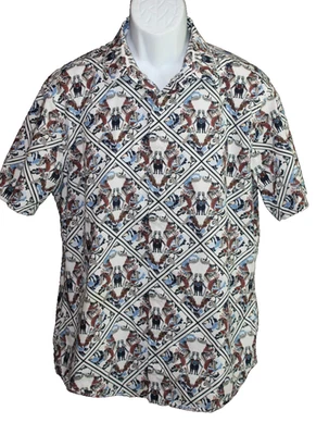 Camisa Murano Slim Fit The Looking Glass Alice e País das Maravilhas botão para baixo P/S-#20 - Imagem 1 de 4