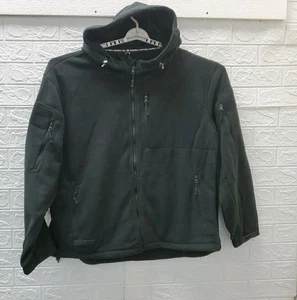 New Baerskin Tactical Full Zip Multi Pocket Hoodie Black Size L - Picture 1 of 6
