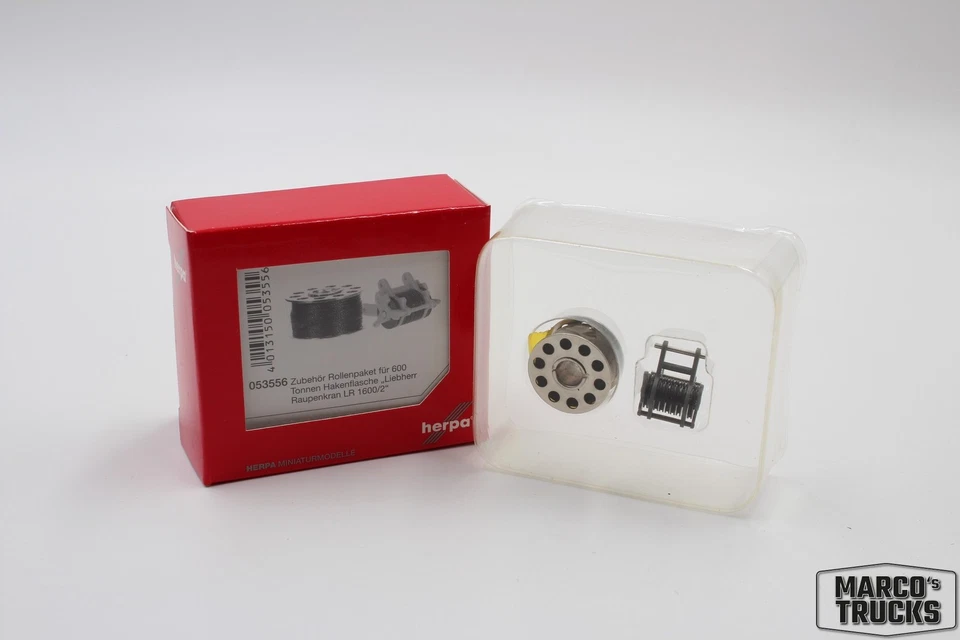 Herpa Rollenpaket 600t Hakenflasche Liebherr Raupenkran 053556 1:87 /H20891 - Image 1 of 1