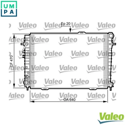 RADIATOR ENGINE COOLING 735507 FOR KIA D4EA 2.0L 4cyl SPORTAGE - Image 1 of 4