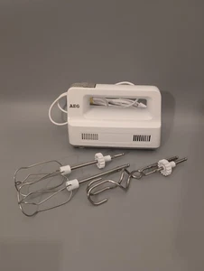 AEG Handmixer HM103 weiß 2 Edelstahl Rührbesen und Knethaken 150W Vintage  - Bild 1 von 4