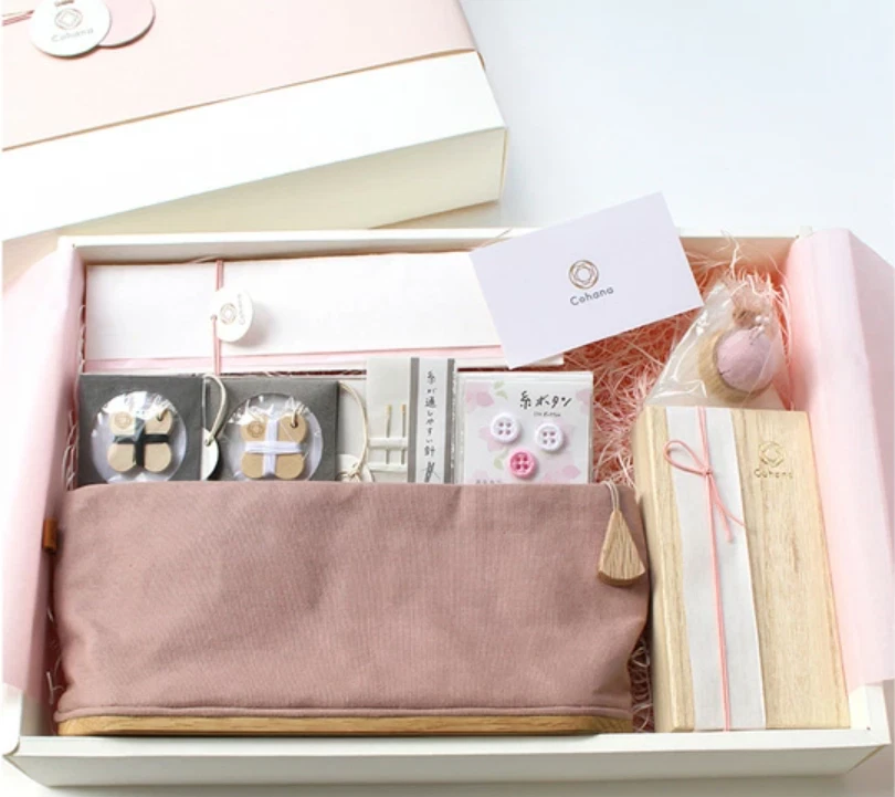 Cohana SAKURA Sewing Kit 45-355 Spring Limited Nara Wood Tool Box with Tools