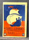 1930 Foire du Levant Bari Italy Trade Fair Stamp - Luggage Tag