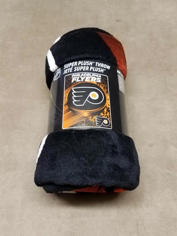Philadelphia Flyers Super Plush Throw Blanket 46"x60" New NHL Cover