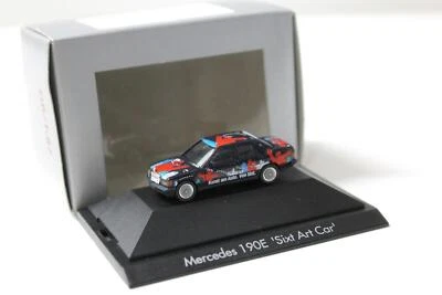 1:87 Herpa Mercedes 190E Sixt Tipo Auto Nero/Rosso - Immagine 1 di 4