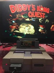 Donkey Kong Country 2: Diddy's Kong Quest (Super Nintendo, 1995) SNES Tested! - Picture 1 of 7