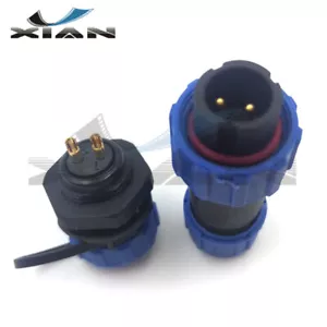 Enchufe eléctrico SP13 2 pines IP67 impermeable 2 cables conector enchufe y enchufe 13A - Imagen 1 de 7