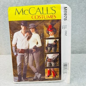 McCalls 6975 Accessori Costume Spot Guanti Senza dita Cappello Cintura Modello Cucire - Foto 1 di 5