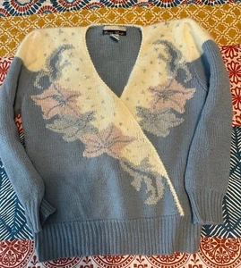 VINTAGE SWEATER CARDIGAN PULLOVER DANA SCOTT MEDIUM M - Picture 1 of 2