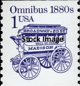 2225b Omnibus-1880s - 1 Cent MNH (Set of 5) - Picture 1 of 1