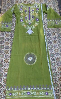 VTG 60’s 70’s  Dress Kurta Cotton Anarkali Salwar Boho Hippie India Festival S? - Image 1 of 4