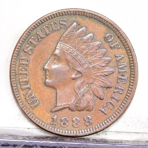 1888 Indian Cent - AU (49535-L) Cover