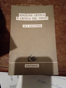 A. Salvatore Edizione critica e critica del testo - Picture 1 of 1