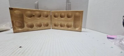 Folding Mancala - Solid Wood Board Game ONLY with game instructions 🔥  - Image 1 of 4