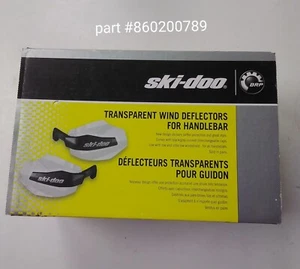 Ski-Doo New OEM Transparent Handlebar Hand Wind Air Deflector Kit 860200789 - Foto 1 di 1
