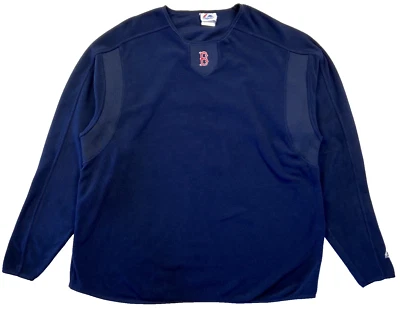 Boston Red Sox Práctica de Bateo Manga Larga Sudadera Para Hombres XL De Colección Principios de los años 00 Foto 1 de 4