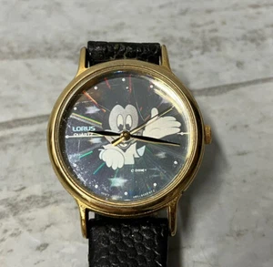 LORUS QUARTZ HOLOGRAM 3D MICKEY MOUSE WATCH V811-1130 RAINBOW COLORS - Picture 1 of 9