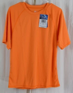 Kanu Surf Men's Short Sleeve UPF 50 Swim Shirt Rash Guard Orange SIze Small - Picture 1 of 3