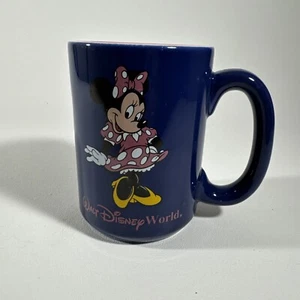 Disney Minnie Mouse Walt Disney World Purple Blue Ceramic Coffee Mug Thailand - Picture 1 of 5