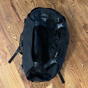 Osprey Sojourn Porter Travel Pack 65L Black Wing Jacket Straps Padded Sidewalls - Picture 1 of 11